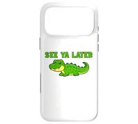 Carcasa para iPhone 17 Pro MAX See Ya Later Cocodrilo Lindo Diseño Verde Gator