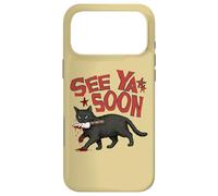 Carcasa para iPhone 17 Pro MAX See Ya Soon Dark Cat Meme Design Womens Girls