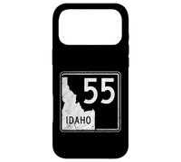 Carcasa para iPhone 17 Pro MAX Señal de Carretera Idaho 55 Road Trip Boise MCCALL
