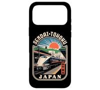 Carcasa para iPhone 17 Pro MAX Sendai Tohoku Japón Shinkansen Retro Bullet Train Kanji