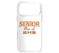 Carcasa para iPhone 17 Pro MAX Senior 2026 Coquette Blue Floral Toile Graduation Aesthetic