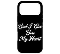 Carcasa para iPhone 17 Pro MAX Señor Te doy Mi Corazón Culto Cristiano Religión Orando