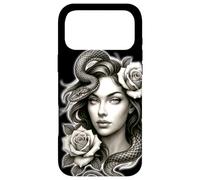 Carcasa para iPhone 17 Pro MAX Serpiente Chica Serpiente Rosas Medusa