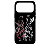 Carcasa para iPhone 17 Pro MAX Sexy Women Illustration Duality Symbol Devil and Angel Girls