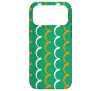 Carcasa para iPhone 17 Pro MAX Shamrock Green White Orange Ireland Tricolor Irish Pattern