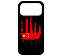 Carcasa para iPhone 17 Pro MAX Shanghai Skyline Bandera China China Asia Art Love Shanghai