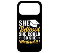 Carcasa para iPhone 17 Pro MAX She Believed She Could So She Mastered It! Graduation 2025