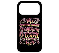 Carcasa para iPhone 17 Pro MAX She Overcame Everything Meant to Destroy Her