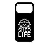 Carcasa para iPhone 17 Pro MAX Shed Life For Cabins Builders Tiny Houses Handyman
