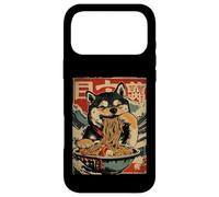 Carcasa para iPhone 17 Pro MAX Shiba Inu Perro Comiendo Fideos Ramen Estilo japonés Ukiyo-e