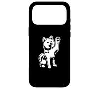 Carcasa para iPhone 17 Pro MAX Shiba Inu Sentado Perro Pata Corazón Diseño Gráfico