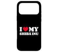 Carcasa para iPhone 17 Pro MAX Shiba Inus I Love My Shiba Inu Amor Corazón Perro