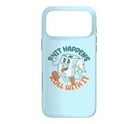 Carcasa para iPhone 17 Pro MAX Shit Happens Roll with It - Funny Adult Humor