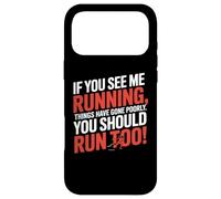 Carcasa para iPhone 17 Pro MAX Si me Ves Corriendo Las Cosas han ido Mal