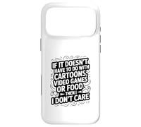 Carcasa para iPhone 17 Pro MAX Si No Tiene Que Ver con Dibujos Animados Videojuegos O Comida