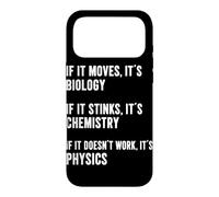 Carcasa para iPhone 17 Pro MAX Si se Mueve es biología si apesta es química física