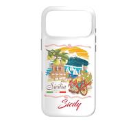Carcasa para iPhone 17 Pro MAX Sicily Sign I Love Sicily, Sicily Italy Illustration Graphic