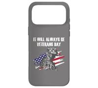 Carcasa para iPhone 17 Pro MAX Siempre será el Día de los Veteranos en Honor a la Bandera Estadounidense