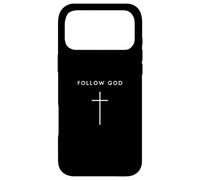 Carcasa para iPhone 17 Pro MAX SIGA a Dios Cruz - Minimalista Cristiano Religi