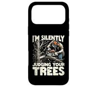 Carcasa para iPhone 17 Pro MAX Silently Judging Your Trees Funny Arborist Gift For Men