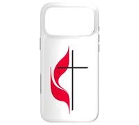 Carcasa para iPhone 17 Pro MAX Símbolo del Logotipo de la Cruz y la Llama de la Iglesia Metodista Unida