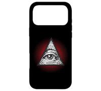 Carcasa para iPhone 17 Pro MAX Símbolo Secreto Illuminati de la pirámide mística del Ojo Que Todo lo ve