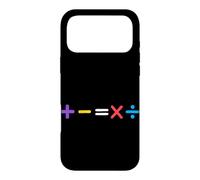 Carcasa para iPhone 17 Pro MAX Símbolos matemáticos más Menos álgebra Cálculo Número Estudiante