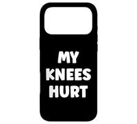 Carcasa para iPhone 17 Pro MAX Simple Funny Gym Workout Quote My Knees Hurt