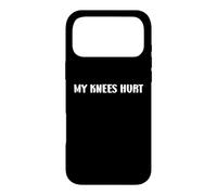 Carcasa para iPhone 17 Pro MAX Simple Funny Gym Workout Quote My Knees Hurt