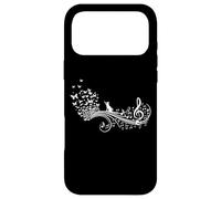 Carcasa para iPhone 17 Pro MAX Sinfonía de Notas Musicales y Mariposas