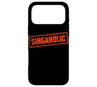 Carcasa para iPhone 17 Pro MAX «Singaholic» no Puede Dejar de Cantar Música Coral Divertida