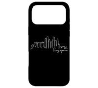 Carcasa para iPhone 17 Pro MAX Singapur Skyline Silueta de Asia Me Encanta I Love Singapore