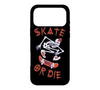 Carcasa para iPhone 17 Pro MAX Skate or Die - Skater Esqueleto Estilo Halloween