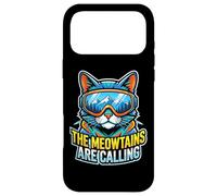 Carcasa para iPhone 17 Pro MAX Ski Cat Meowtains Calling Snowboard Winter Mountain Funny