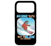 Carcasa para iPhone 17 Pro MAX Skiing The Only Time it is Okay to Slide into Someone