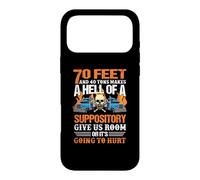 Carcasa para iPhone 17 Pro MAX Skull Trucker 70 Feet and 40 Tons Makes A Hell Truck Driver