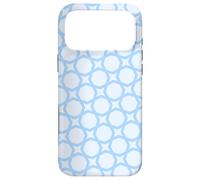 Carcasa para iPhone 17 Pro MAX Sky Light Blue Octagonal Star Optical Illusion Pattern