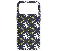 Carcasa para iPhone 17 Pro MAX Slate Gray White Yellow Midnight Blue Flower Moroccan Mosaic