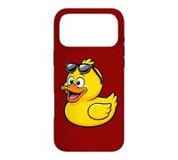 Carcasa para iPhone 17 Pro MAX Slow Sundays Funny Yellwo Rubber Duck Illustration Graphic
