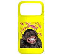 Carcasa para iPhone 17 Pro MAX Smile! Smiling Chimpanzee with Braces Funny Humor