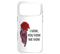 Carcasa para iPhone 17 Pro MAX Smutty Book Merch I Vow You Vow We Vow Sign Dark Romance
