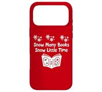 Carcasa para iPhone 17 Pro MAX Snow Many Books Snow Little Time Reading Christmas Book Club