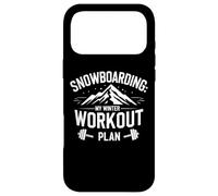 Carcasa para iPhone 17 Pro MAX Snowboard Mi Plan de Entrenamiento de Invierno Humor sarcástico