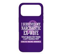 Carcasa para iPhone 17 Pro MAX Sobreviví a mi Conciencia narcisista de Violencia doméstica ex Esposa