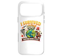 Carcasa para iPhone 17 Pro MAX Sobreviví a Otro Ciclo de Noticias Caos Divertido