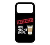 Carcasa para iPhone 17 Pro MAX Sobreviví al Turno de Noche Enfermera Vida Amante del café Policía