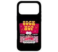 Carcasa para iPhone 17 Pro MAX Sock Hop Rock and Roll Dance Retro 1950s Party Doo Wop Rosa