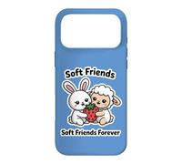Carcasa para iPhone 17 Pro MAX Soft Friends Forever, Linda Amistad Entre Conejo y Cordero