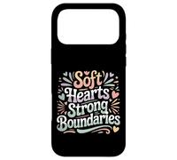 Carcasa para iPhone 17 Pro MAX Soft Hearts Strong Boundaries Fuerza de la emoción |-