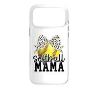 Carcasa para iPhone 17 Pro MAX Softball Mama Bow Cute Vibes & Trendy Style for Moms